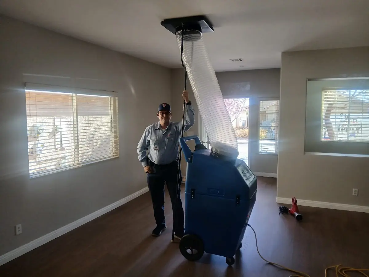 Professional AC Repair work inside a Temecula home